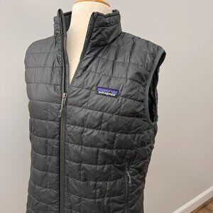 Patagonia Men's Nano Puff Vest Charcoal Gray Sz M